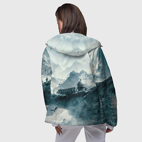 Женская ветровка Skyrim Warrior / 3D-Белый – фото 4