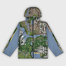Ветровка с капюшоном женская San andreas, цвет: 3D-черный
