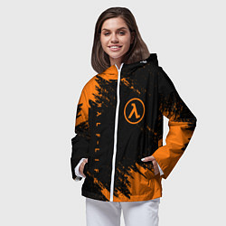 Ветровка с капюшоном женская HALF-LIFE, цвет: 3D-белый — фото 2