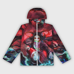 Ветровка с капюшоном женская KIMETSU NO YAIBA, цвет: 3D-белый
