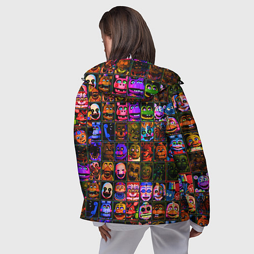 Женская ветровка Five Nights At Freddy's / 3D-Белый – фото 4