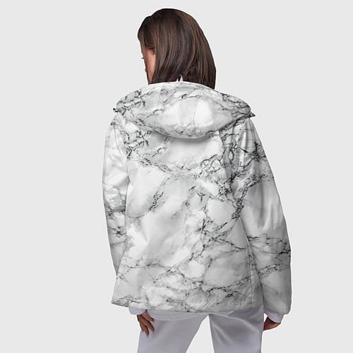 Женская ветровка Мрамор / 3D-Белый – фото 4