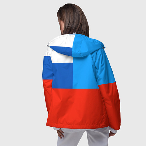 Женская ветровка Флаг МЧС России / 3D-Белый – фото 4