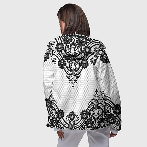 Женская ветровка Кружева / 3D-Белый – фото 4