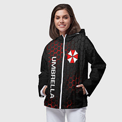 Ветровка с капюшоном женская UMBRELLA CORP, цвет: 3D-белый — фото 2