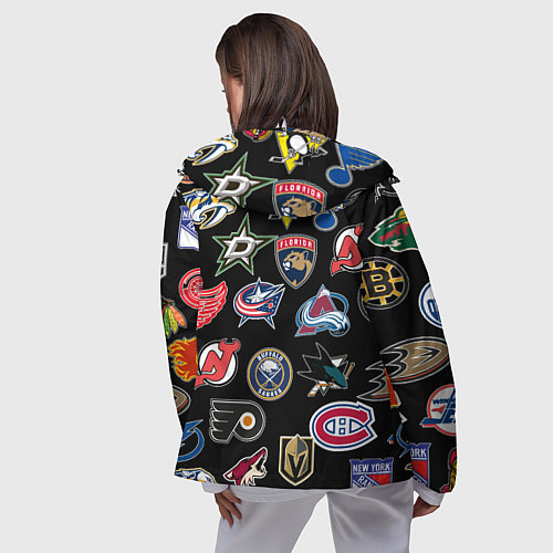 Женская ветровка NBA PATTERN / 3D-Белый – фото 4