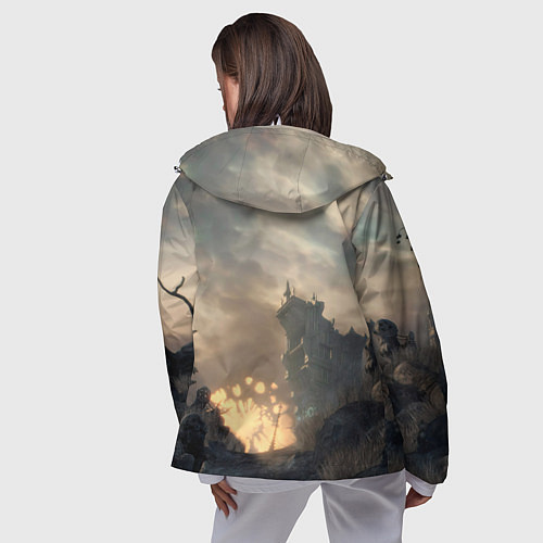 Женская ветровка Bloodborne / 3D-Белый – фото 4