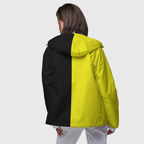 Женская ветровка BLACK YELLOW / 3D-Белый – фото 4