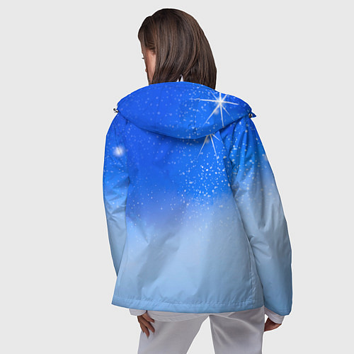 Женская ветровка Кот и космос / 3D-Белый – фото 4