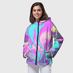 Ветровка с капюшоном женская DIGITAL ART, цвет: 3D-черный — фото 2