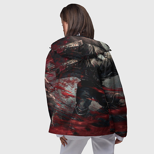 Женская ветровка Bloodborne / 3D-Белый – фото 4
