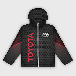 Ветровка с капюшоном женская TOYOTA, цвет: 3D-белый