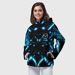 Ветровка с капюшоном женская MAZDA, цвет: 3D-черный — фото 2