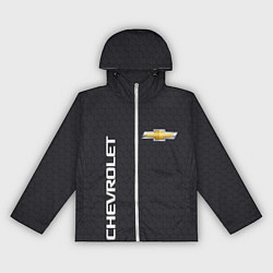 Ветровка с капюшоном женская CHEVROLET, цвет: 3D-белый