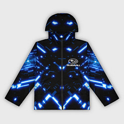Ветровка с капюшоном женская SUBARU, цвет: 3D-черный