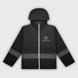 Ветровка с капюшоном женская LEXUS, цвет: 3D-белый