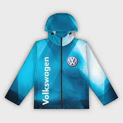 Ветровка с капюшоном женская VOLKSWAGEN, цвет: 3D-черный