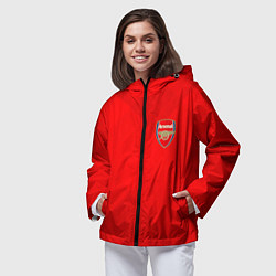 Ветровка с капюшоном женская ARSENAL, цвет: 3D-черный — фото 2