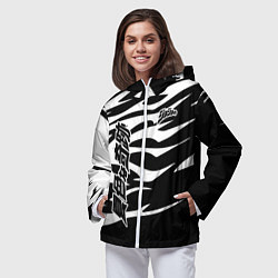 Ветровка с капюшоном женская JoJo Bizarre Adventure, цвет: 3D-белый — фото 2
