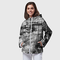 Ветровка с капюшоном женская Black only, цвет: 3D-белый — фото 2