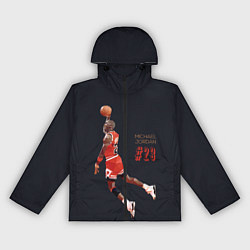 Ветровка с капюшоном женская MICHAEL JORDAN, цвет: 3D-черный