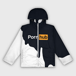 Ветровка с капюшоном женская Pornhub, цвет: 3D-белый