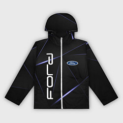 Ветровка с капюшоном женская FORD, цвет: 3D-белый