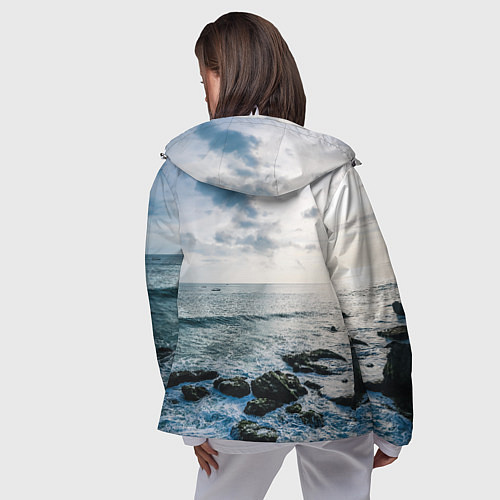 Женская ветровка Море / 3D-Белый – фото 4