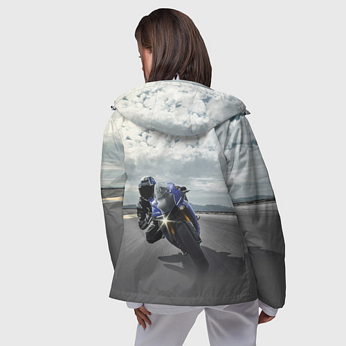 Женская ветровка Yamaha / 3D-Белый – фото 4