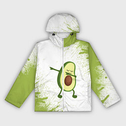 Ветровка с капюшоном женская Авокадо, цвет: 3D-белый