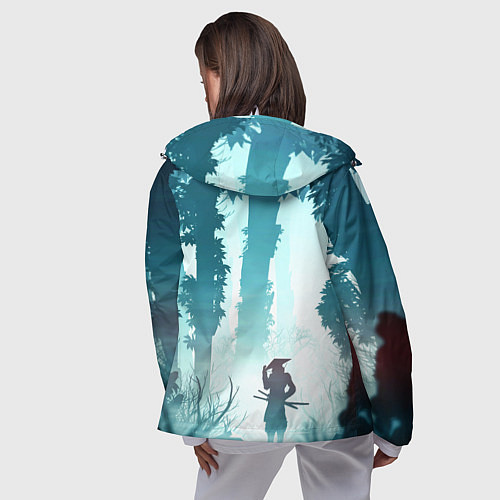 Женская ветровка Ghost of Tsushima / 3D-Белый – фото 4