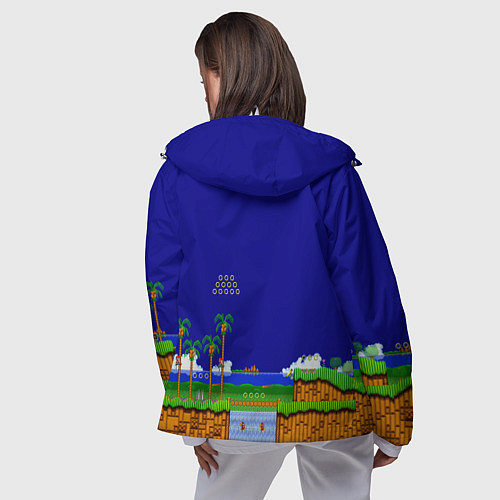 Женская ветровка Sonic / 3D-Белый – фото 4