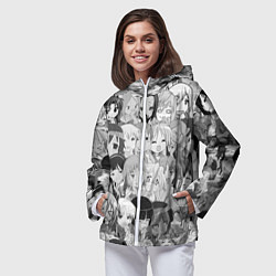 Ветровка с капюшоном женская АНИМЕ ONE, цвет: 3D-белый — фото 2