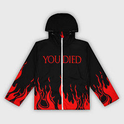 Ветровка с капюшоном женская YOU DIED, цвет: 3D-белый