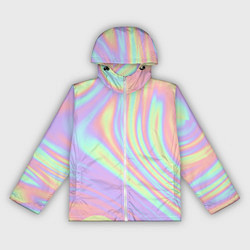 Ветровка с капюшоном женская Vaporwave, цвет: 3D-белый