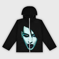 Ветровка с капюшоном женская Marilyn Manson, цвет: 3D-белый