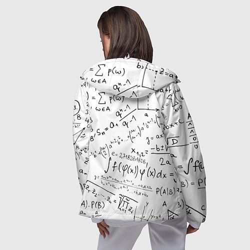 Женская ветровка Мама,я математик! / 3D-Белый – фото 4