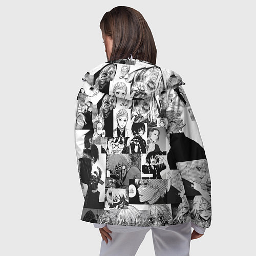 Женская ветровка Токийский гуль / 3D-Белый – фото 4