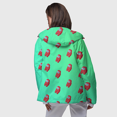 Женская ветровка Among us / 3D-Черный – фото 4