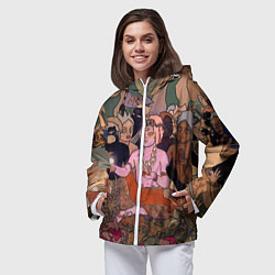 Ветровка с капюшоном женская BRING ME THE HORIZON ART, цвет: 3D-белый — фото 2