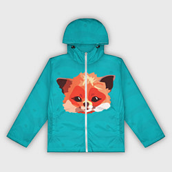 Ветровка с капюшоном женская Лисичка, цвет: 3D-белый