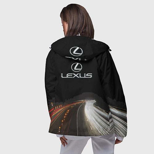 Женская ветровка Night route / 3D-Белый – фото 4