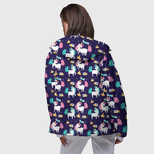 Женская ветровка Unicorn pattern / 3D-Белый – фото 4
