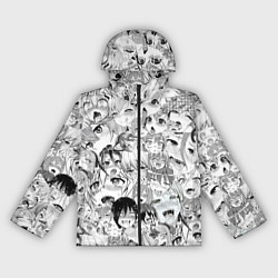 Женская ветровка Ahegao monochrome
