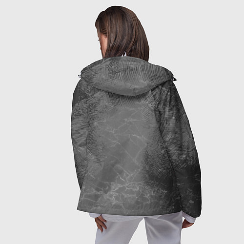 Женская ветровка Черный клевер / 3D-Белый – фото 4