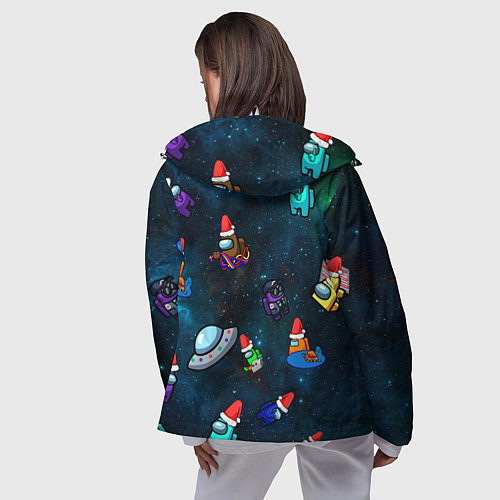 Женская ветровка Among Us 2021 / 3D-Белый – фото 4