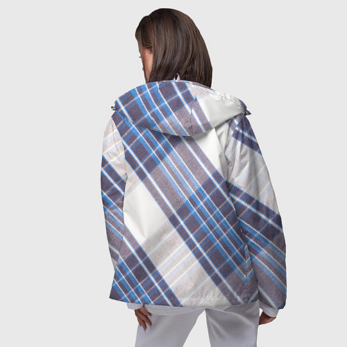 Женская ветровка Шотландка Z / 3D-Белый – фото 4