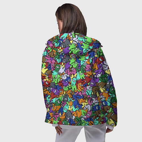 Женская ветровка Among Us Overload / 3D-Белый – фото 4