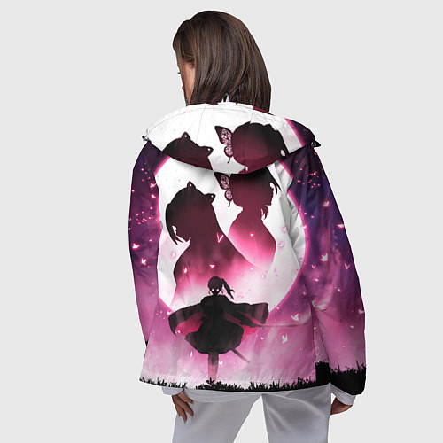 Женская ветровка Столп Бабочки / 3D-Белый – фото 4