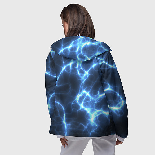 Женская ветровка Электро / 3D-Белый – фото 4